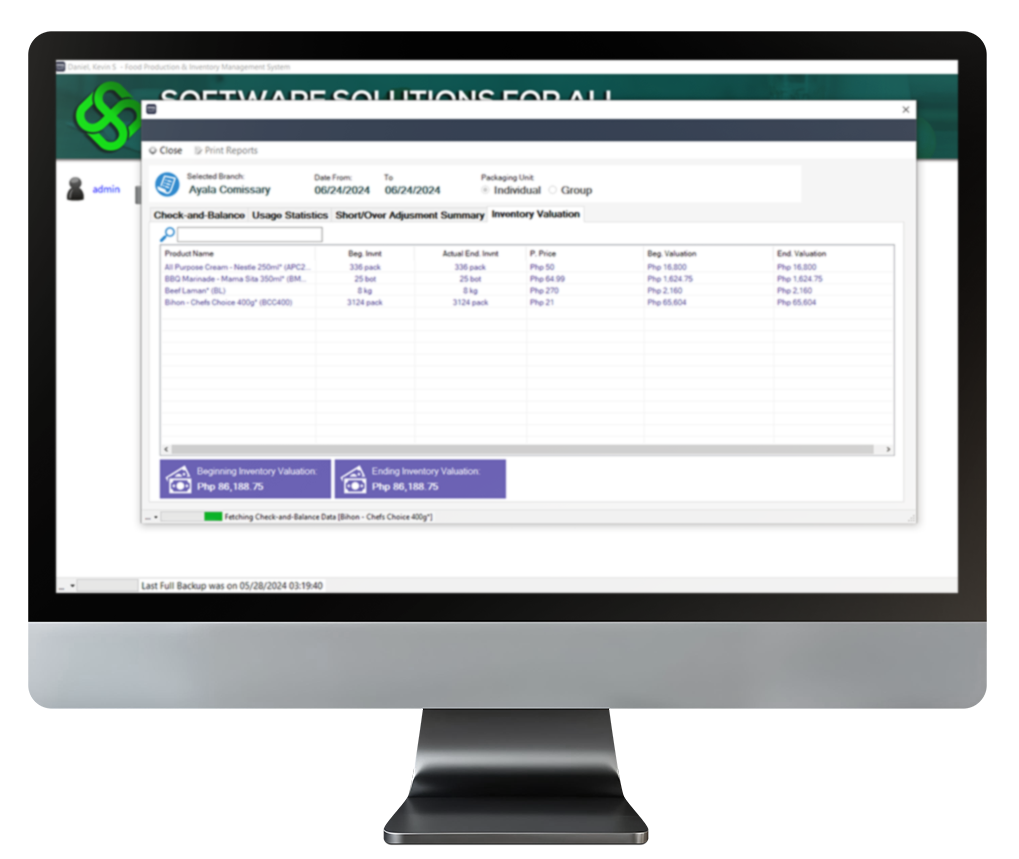 Software Solutions For All - Food Production and Inventory Management System (FPIMS)